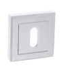 STATUS Key Escutcheon on Square Rose - Polished Chrome