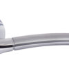 STATUS Indiana Lever on Round Rose - Satin Chrome/Polished Chrome