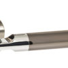 STATUS Dakota Lever on Round Rose - Black Nickel/Polished Chrome