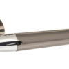 STATUS Tennessee Lever on Round Rose - Black Nickel/Polished Chrome