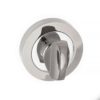 STATUS WC Turn and Release on Round Rose - Satin Chrome/Polished Chrome S3WCRSCPC