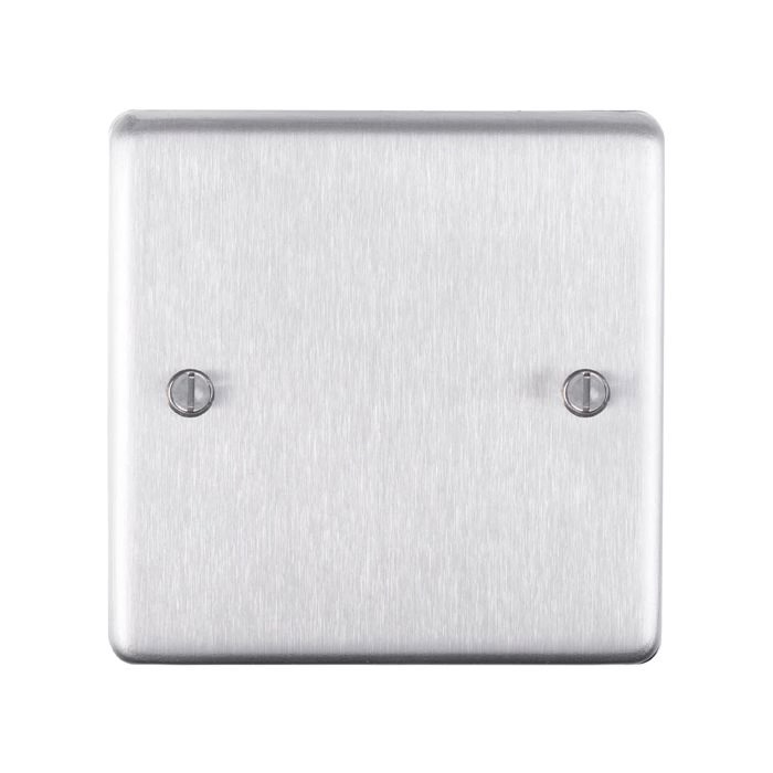 Eurolite Sss1B Single Blank Round Edge Satin Stainless Steel Plate