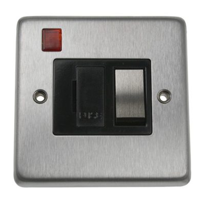 Eurolite Stainless steel Switched Fuse Spur - Satin Stainless Steel