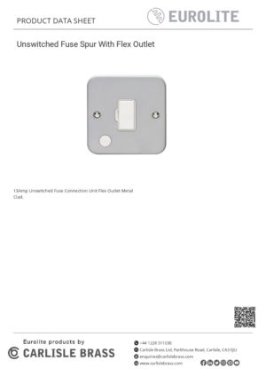 Eurolite Utility Unswitched Fuse Spur - Grey