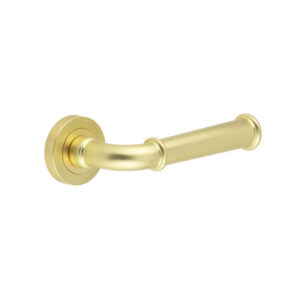 Classic Satin Brass Lever on rose