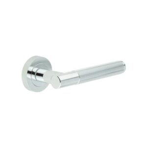 Hex MB Lever on rose - Polished Chrome