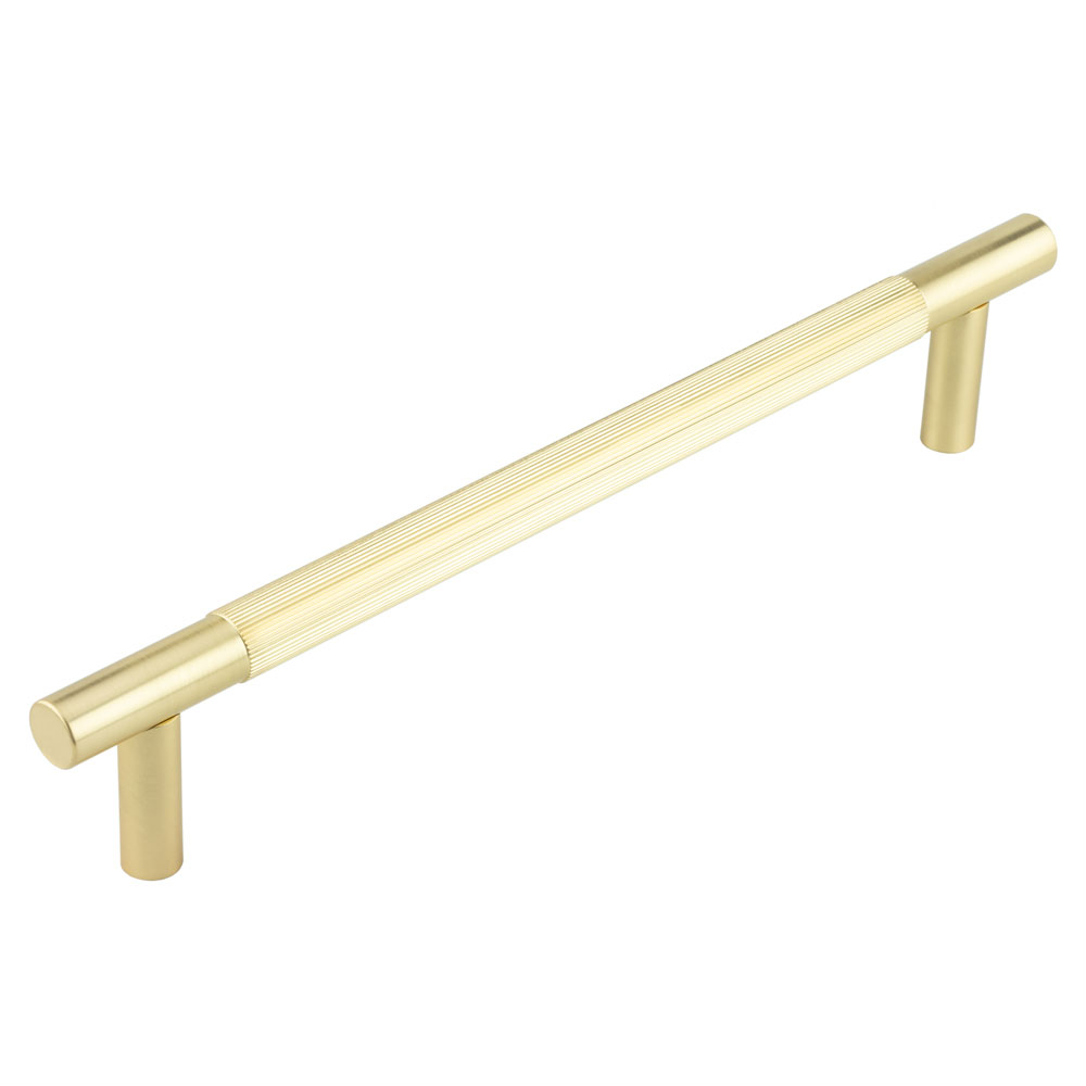 Venice Linear Knurled 300x19mm Satin Brass Pull Handle