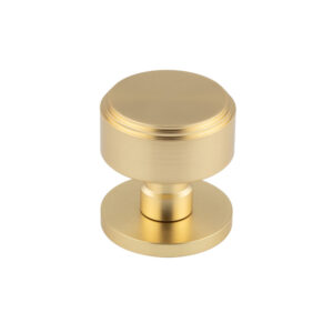 Step Satin Brass Mortice Knob