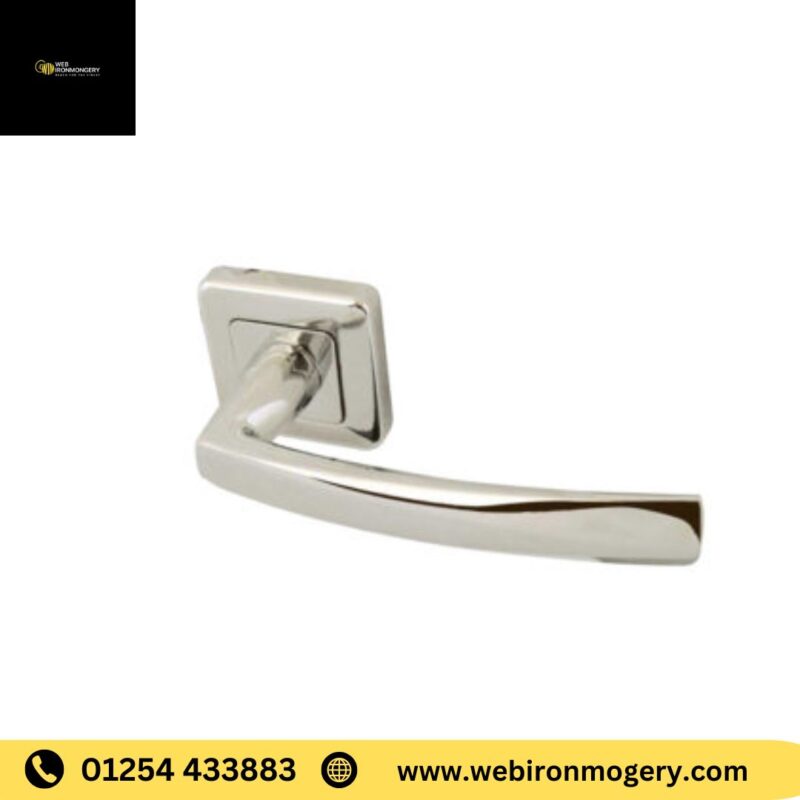 Polished chrome door handles