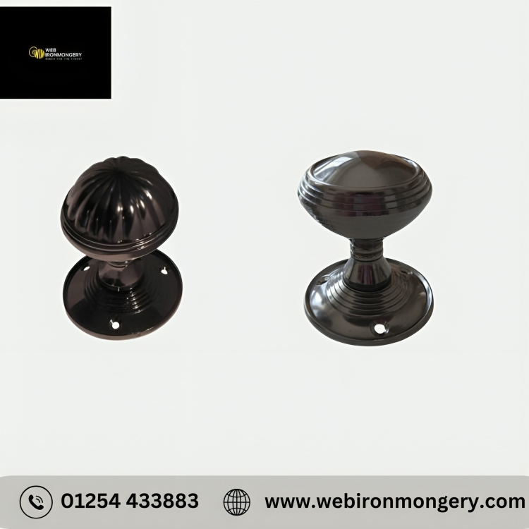 black antique door handles