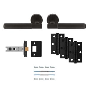 Lagos Latch Pack – Ultimate Door Pack - Matt Black
