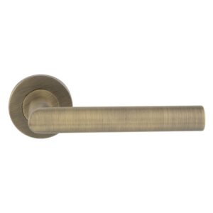 Treviri Mitred Round Bar Lever on Sprung Rose