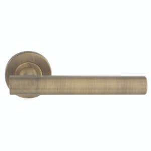 Philadelphia Lever on Sprung Push on Round Rose