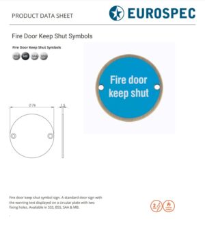 Fire Door Keep Shut Symbols