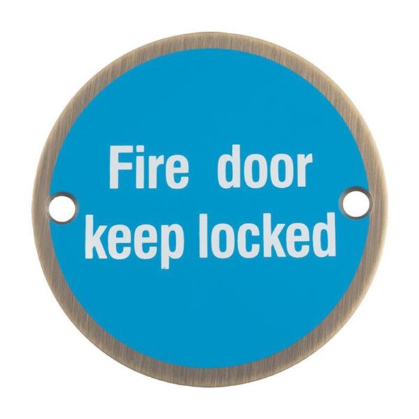 Fire Door Keep Locked Symbols