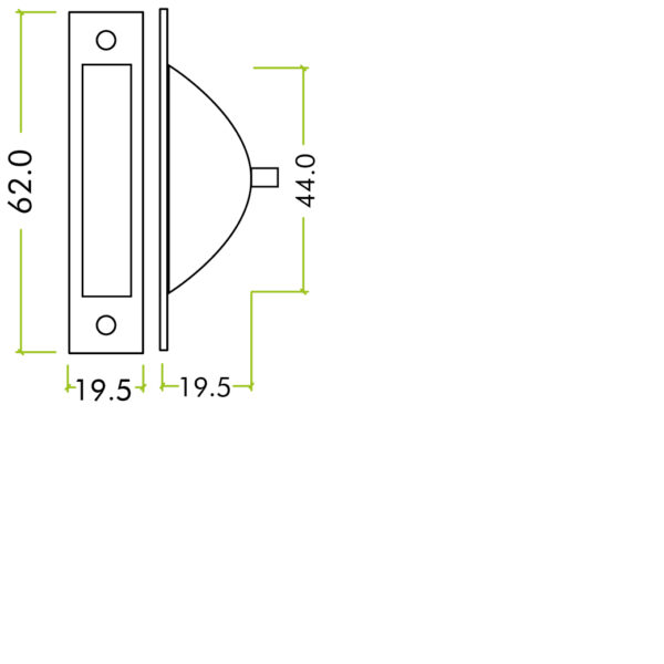 Zoo Hardware Fulton & Bray Easy-Clean Dust Socket, Polished Chrome - Image 2