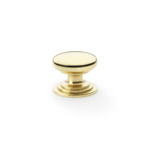 32mm Rnd Cup Knob Integral Stepped Rose