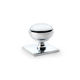 Quantock Cupboard Knob On Square Plate