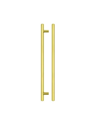 Zoo Hardware TDFPT-256-316BG T Bar Cabinet handle 256mm CTC, 316mm Total length Brushed Gold Finish