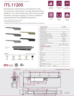 ITS.11205 Concealed Cam Action Door Closer