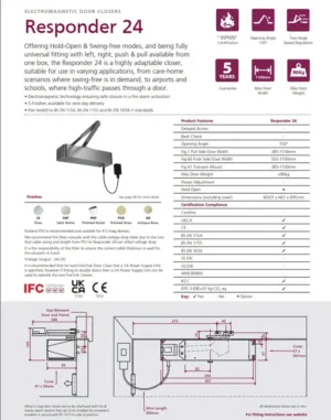RESPONDER24 Electromagnetic Door Closer