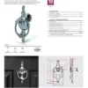 Door Knocker and Viewer Set, Urn Style (Includes Intumescent)