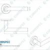 Nera Safety Lever on Sprung Rose Grade 304