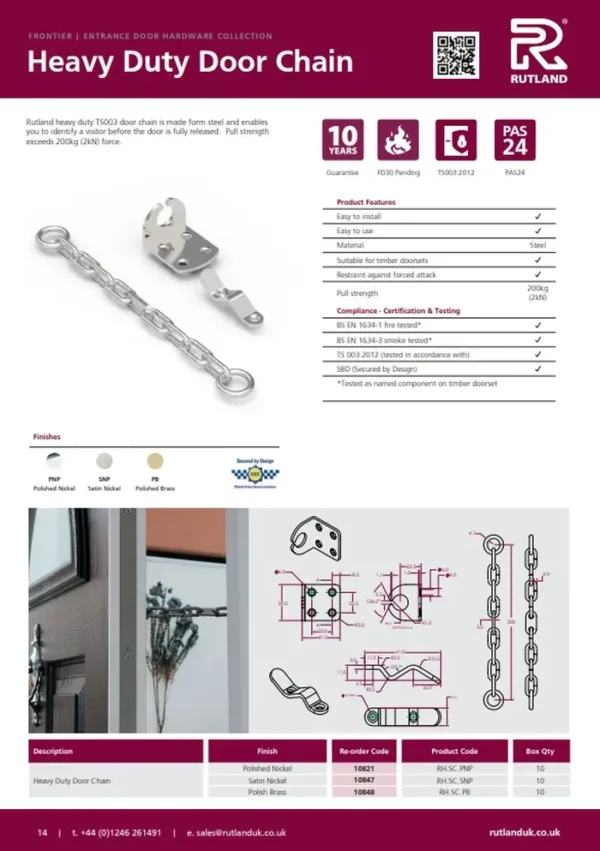Heavy Duty Door Chain