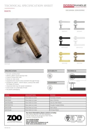 Favo Lever On Round Rose