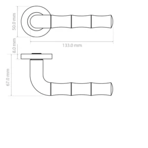 Vasco Lever On Round Rose