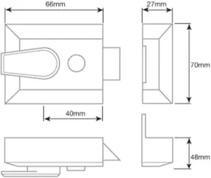 Narrow Stile Night Latches
