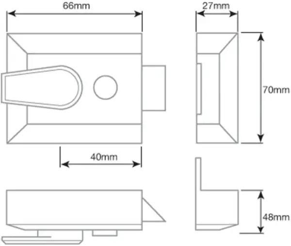 Narrow Stile Night Latches