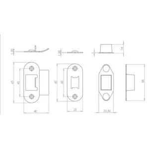 Radiused Accessory Packs for Heavy Duty Tubular Latches