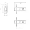 Heavy Duty Tubular Latches Bodies only