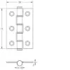 Stainless Steel Grade 7 SS Washered Hinges 76x50mm