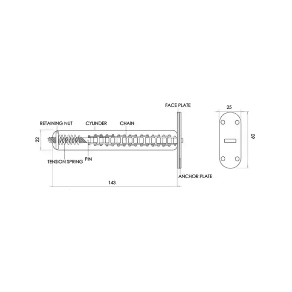 Concealed Door Closer with Radius Plate