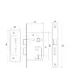 2 Lever Sashlocks with Radiused Forend & Strike Plate