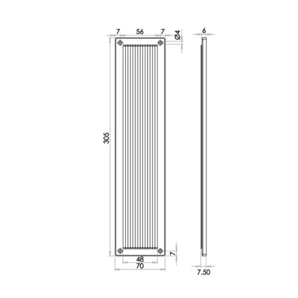 Reeded Fingerplates