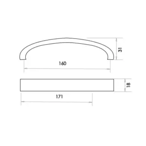Lago Kitchen Cabinet Handles