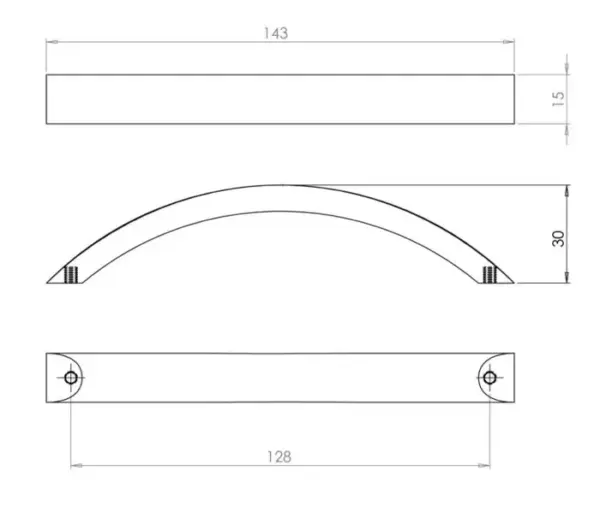 Arco Kitchen Cabinet Handles