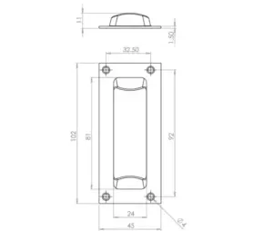 Brass Flush Pulls for Doors