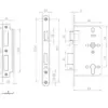 Architectural 72mm Din Latches