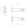 Heavy Duty Tubular Latches Bodies only