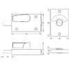 Bathroom Indicator Bolt 61x42mm