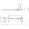 Aluminium Straight Barrel Door Bolts