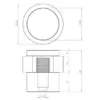 Cylinder Floor Mounted Door Stop