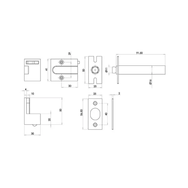 Concealed Security Door Chains