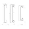 Aluminium Cranked Pull Handles