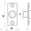 Mortice Rackbolt 61mm