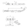 Bulb End Casement Stays